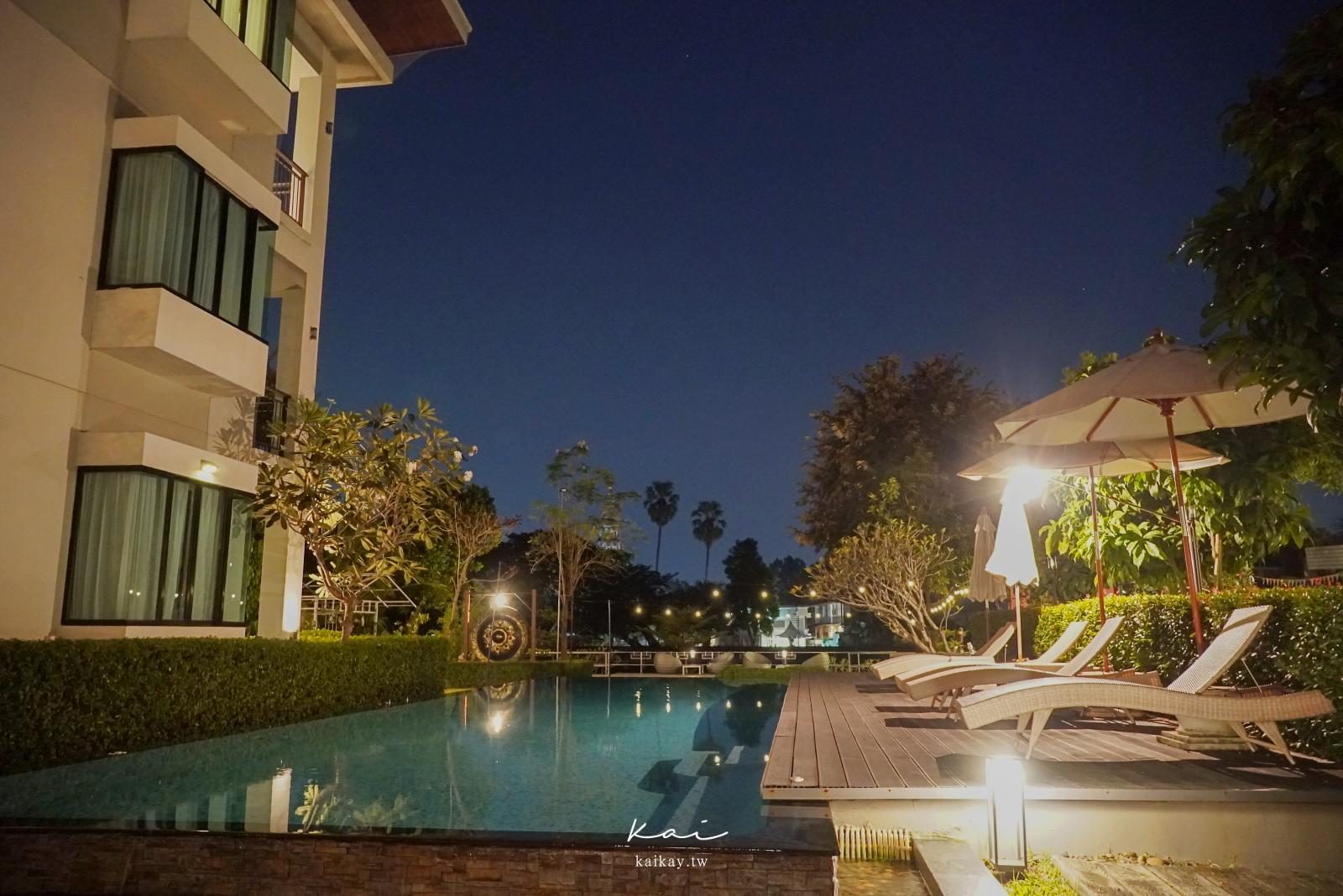 清邁飯店推薦。Maraya Hotel & Resort 馬拉亞渡假酒店 絕美游泳池、大佛塔寺景觀套房