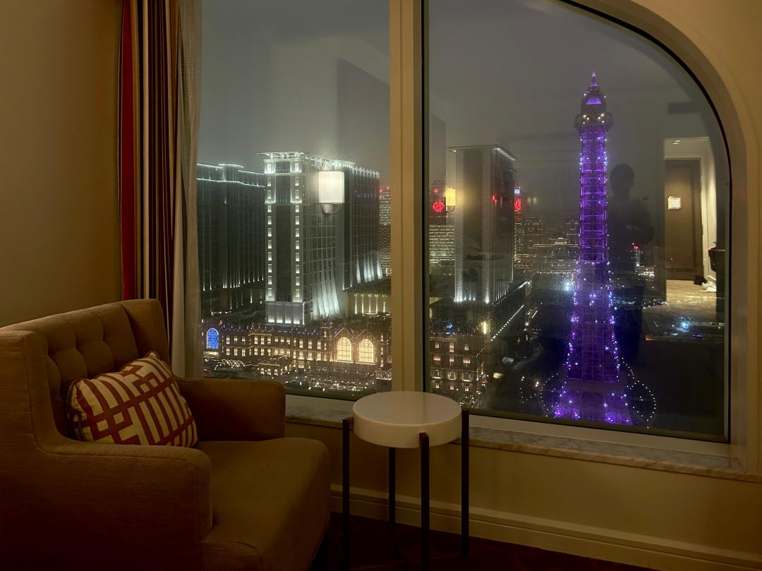 ☆【澳門巴黎人】巴黎人艾菲爾客房開箱。網美打卡必訪鐵塔7樓、37樓觀景台