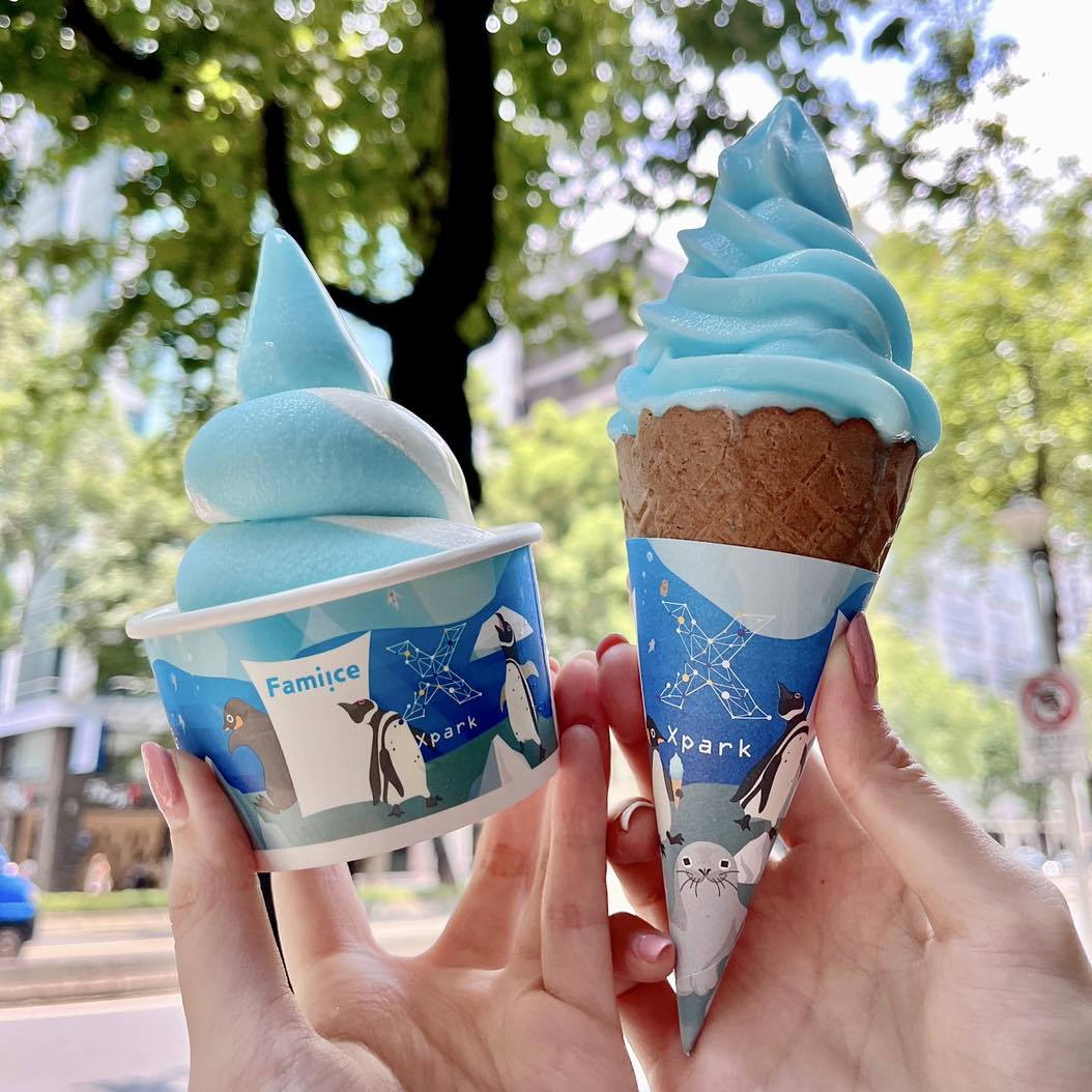 全家Fami!ce &#038; Xpark 嗨嗨蘇打「彈珠汽水風味」沁藍霜淇淋！全台門市販售一覽表 @凱的日本食尚日記