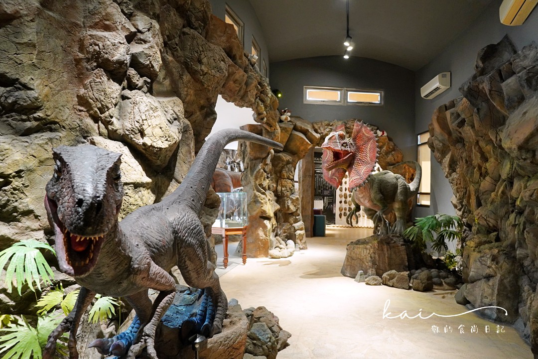 澎湖室內景點｜小門地質探索館。邊吹冷氣邊看超逼真恐龍、巨大化石