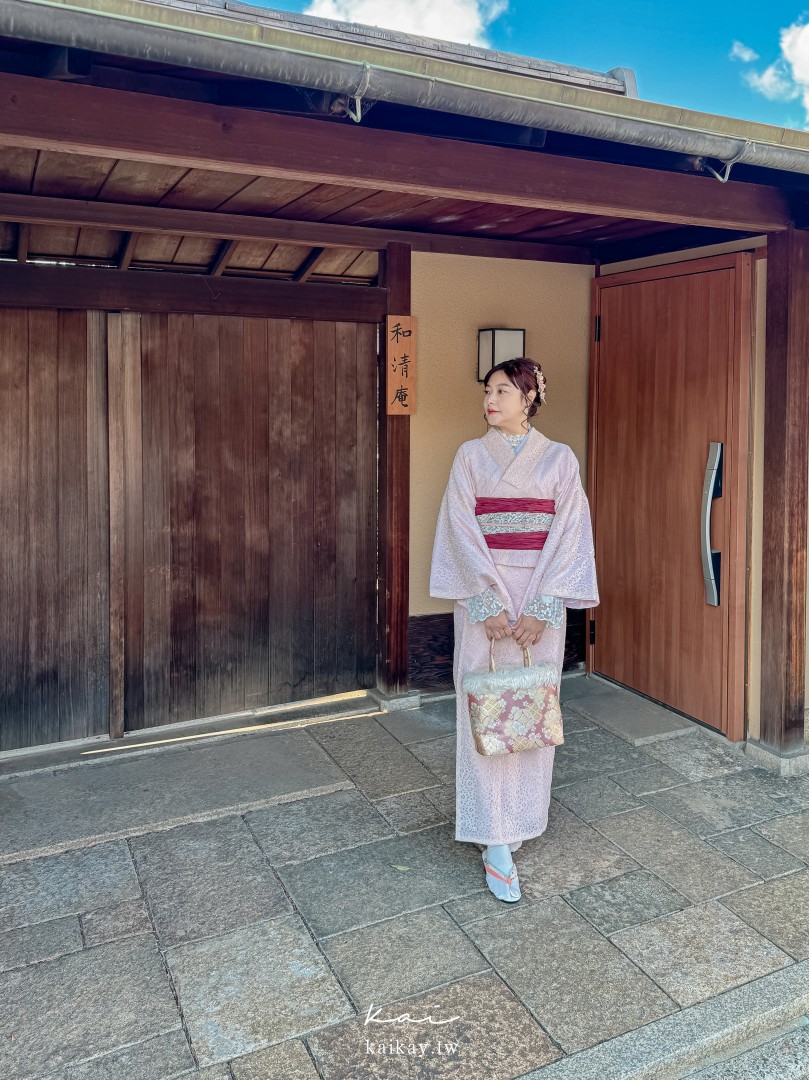 京都蕾絲和服體驗。wargo京都祗園四條店，交通比清水寺更方便。冬天穿和服小建議