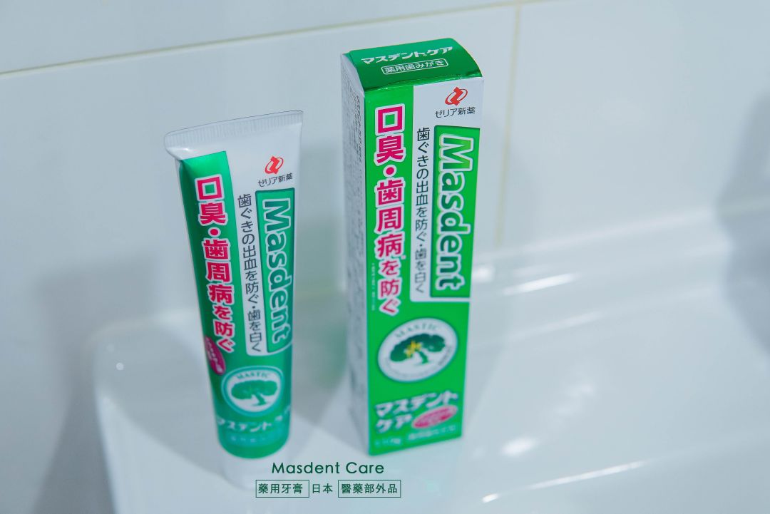 日本志瑞亞新藥的自然派牙膏【Masdent Care】不含起泡劑 、防腐劑、合成甜味劑，天然由來的成分讓口氣更清新