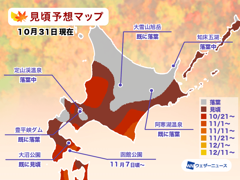 日本楓葉何時看？紅葉查詢工具一定要存起來