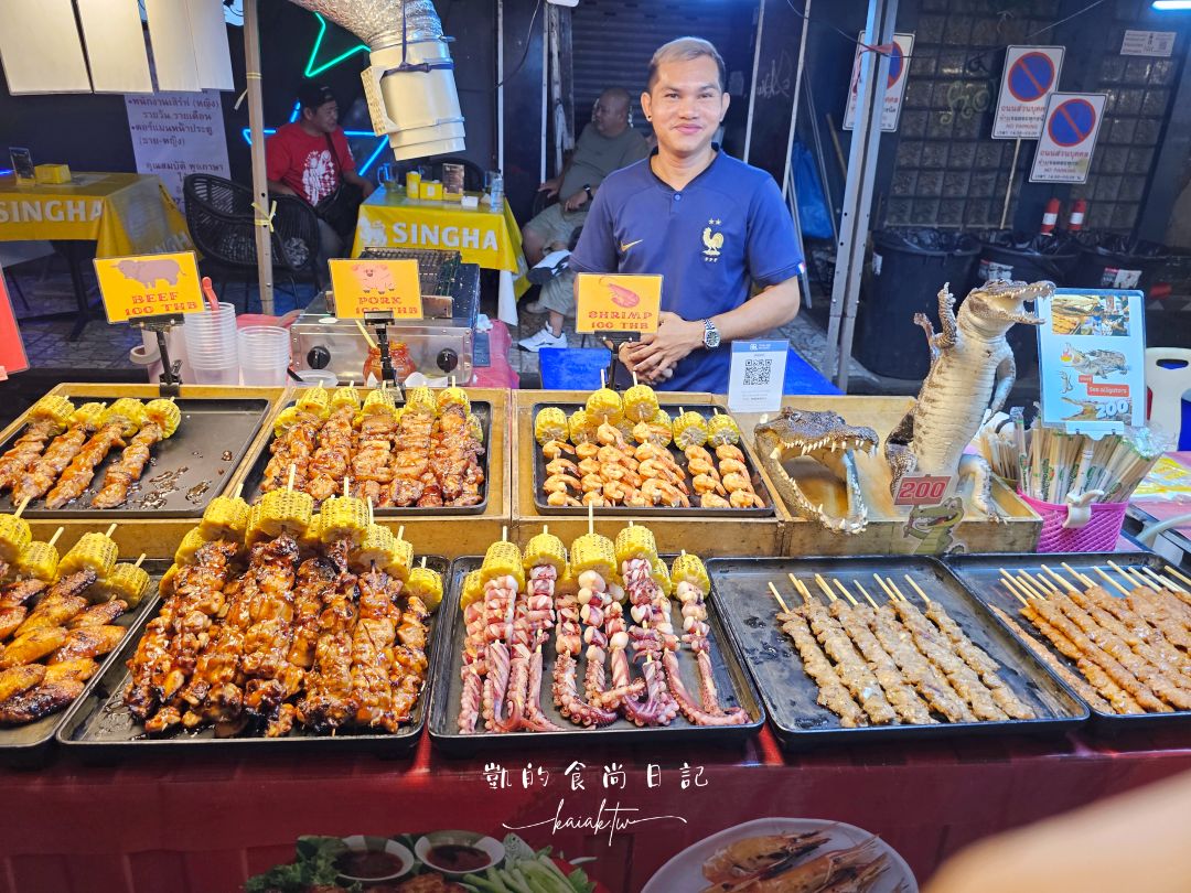 夭壽辣！曼谷最強「辣妹夜市」帕蓬夜市。好吃好逛好買，鱷魚肉、鋼管、泰拳秀超刺激