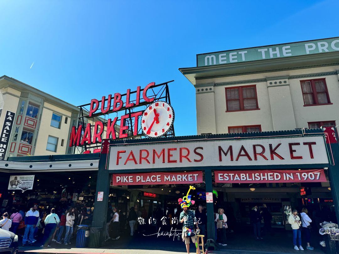 西雅圖派克市場Pike Place Market一日遊。星巴克創始店限定杯必買