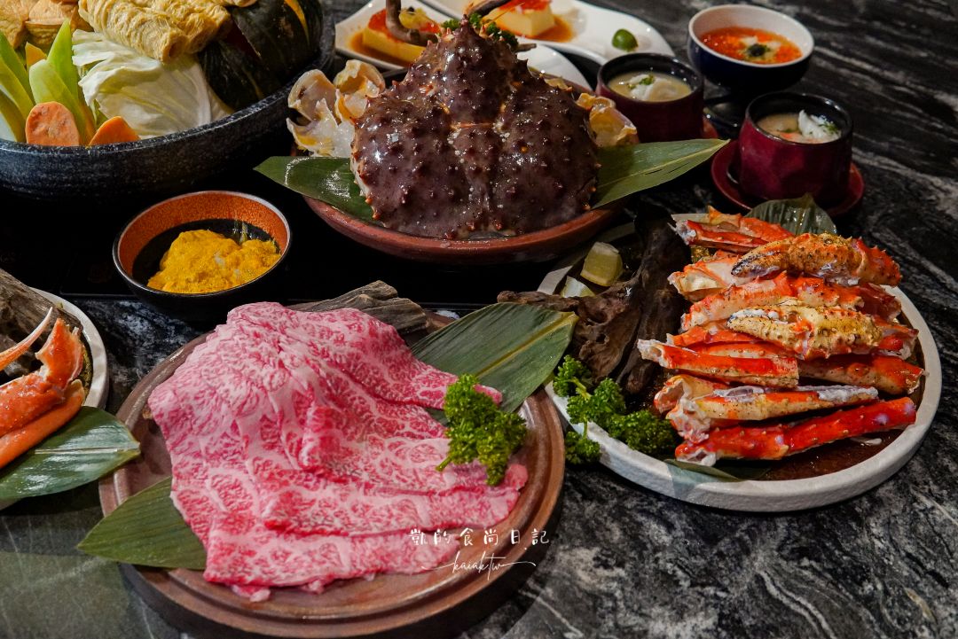 大安頂級海鮮鍋天花板！二本松季節限定帝王蟹、松葉蟹5吃。帶國外朋友來聚餐絕對好評！