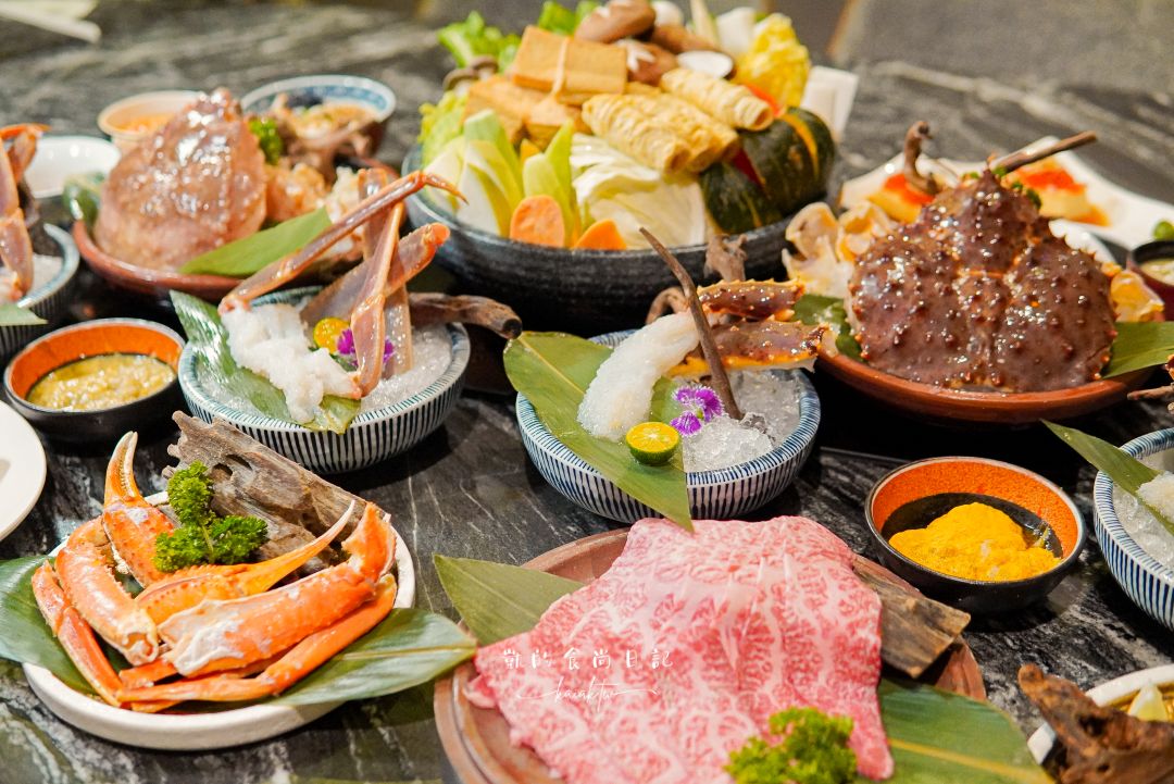 大安頂級海鮮鍋天花板！二本松季節限定帝王蟹、松葉蟹5吃。帶國外朋友來聚餐絕對好評！