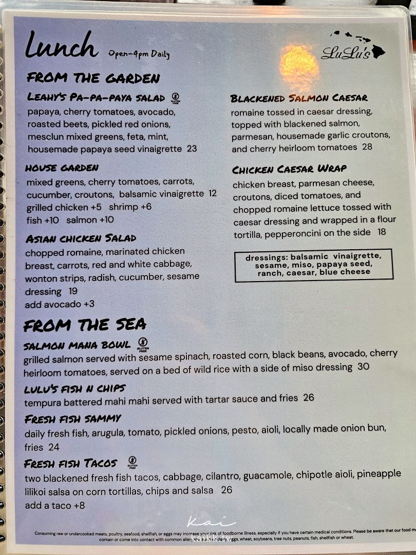 夏威夷威基基海灘美食 Lulu’s Waikiki 蒜香鮮蝦奶油義大利麵超必吃！
