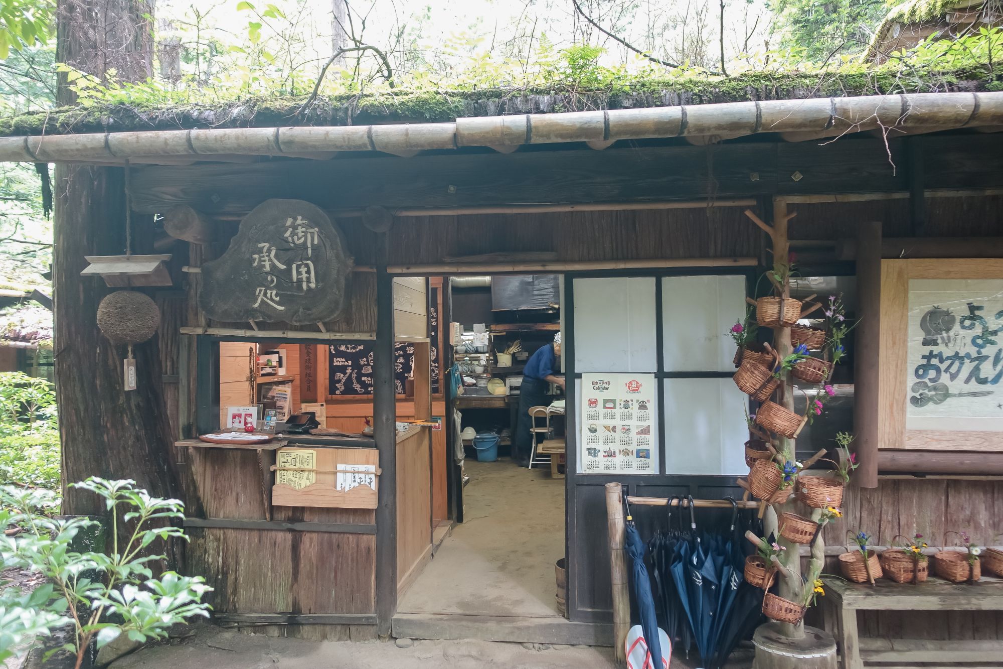 鳥取米其林指南三滝園｜智頭森林裡吃山女魚、山菜。茅草古民家中的山林饗宴